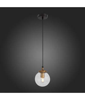 SL234.403.01 Подвес ST-Luce Черный, Золото/Прозрачный E27 1*40W VARIETA-foto3