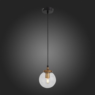 SL234.403.01 Подвес ST-Luce Черный, Золото/Прозрачный E27 1*40W VARIETA-foto3