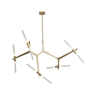 SL947.202.10 Люстра потолочная ST-Luce Золотистый/Белый G9 10*5W LACONICITA-foto13