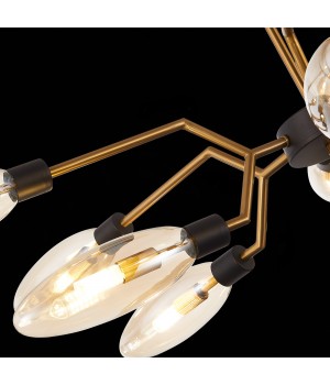 SL1174.303.12 Люстра подвесная ST-Luce Латунь/Коньячный G9 12*5W DESIMA-foto6