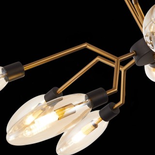 SL1174.303.12 Люстра подвесная ST-Luce Латунь/Коньячный G9 12*5W DESIMA-foto6