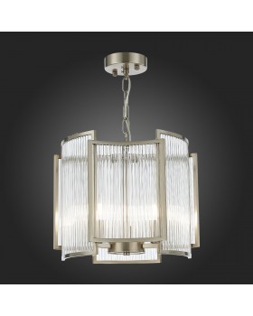 SL1234.103.03 Люстра подвесная ST-Luce Никель/Прозрачный, Никель E14 3*60W Cosenza-foto6