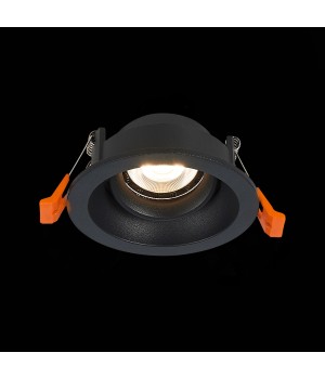 ST208.408.01 Св-к встр. Мат. черный GU10 1*50W D94xH40 220V Без ламп MISURA-foto4