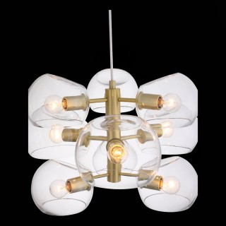 SL434.203.09 Люстра подвесная ST-Luce Латунь/Прозрачный E14 9*40W CALMARE-foto4