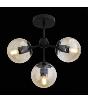 SL549.402.03 Люстра потолочная ST-Luce Черный/Дымчатый E27 3*60W STAMPO-foto5
