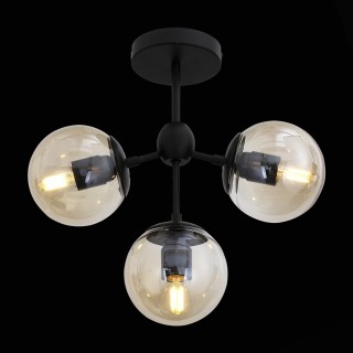 SL549.402.03 Люстра потолочная ST-Luce Черный/Дымчатый E27 3*60W STAMPO-foto5