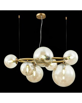 SL1162.303.07 Люстра подвесная ST-Luce Латунь/Коньячный E14 7*40W GORIZIA-foto5