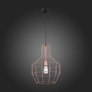 SL192.303.01 Подвес ST-Luce Черный/Латунь E27 1*60W RETE-foto7