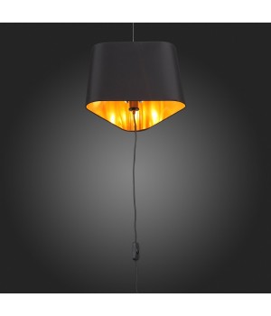 SL1110.413.01 Светильник подвесной ST-Luce Черный/Золотистый,Черный E27 1*40W AMBRELA-foto4
