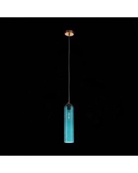 SL1145.383.01 Светильник подвесной ST-Luce Латунь/Голубой E27 1*60W CALLANA-foto4