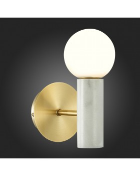 SL1210.501.01 Светильник настенный ST-Luce Золотистый, Белый/Белый G9 1*5W PIETRA-foto5