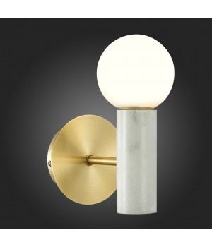 SL1210.501.01 Светильник настенный ST-Luce Золотистый, Белый/Белый G9 1*5W PIETRA-foto5