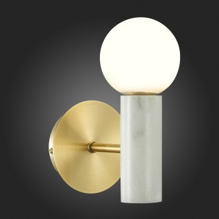 SL1210.501.01 Светильник настенный ST-Luce Золотистый, Белый/Белый G9 1*5W PIETRA-foto5