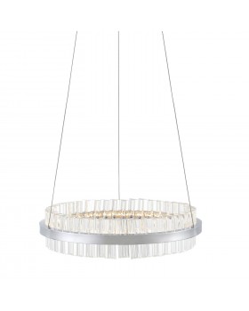 SL383.103.01 Светильник подвесной ST-Luce Хром/Хром, Прозрачный LED 1*34W 3000K CHERIO-foto2