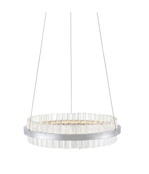 SL383.103.01 Светильник подвесной ST-Luce Хром/Хром, Прозрачный LED 1*34W 3000K CHERIO-foto2