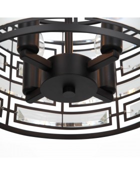 SL665.403.04 Люстра подвесная ST-Luce Черный/Черный, Прозрачный E14 4*40W CHIAREZZA-foto3