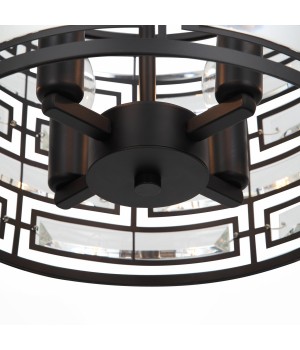 SL665.403.04 Люстра подвесная ST-Luce Черный/Черный, Прозрачный E14 4*40W CHIAREZZA-foto3