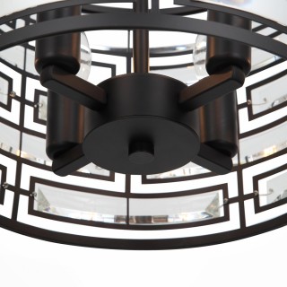 SL665.403.04 Люстра подвесная ST-Luce Черный/Черный, Прозрачный E14 4*40W CHIAREZZA-foto3