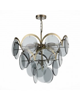 SL1161.373.09 Люстра подвесная ST-Luce Бронза/Дымчатый E14 9*60W FAZIA-foto2