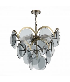 SL1161.373.09 Люстра подвесная ST-Luce Бронза/Дымчатый E14 9*60W FAZIA-foto2