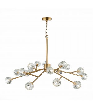 SL1166.303.18 Светильник подвесной ST-Luce Латунь/Прозрачный G9 LED 18*5W ROMANO-foto11