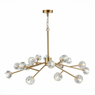 SL1166.303.18 Светильник подвесной ST-Luce Латунь/Прозрачный G9 LED 18*5W ROMANO-foto11