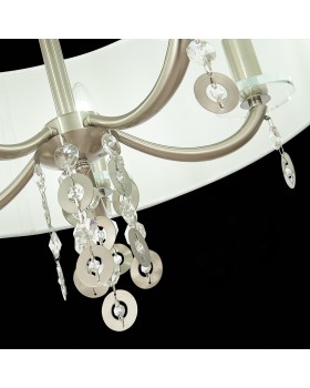 SL1757.113.05 Люстра подвесная ST-Luce Никель/Белый E14 5*40W KATENA-foto6