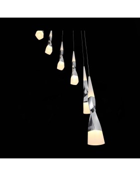 SL405.103.10 Светильник подвесной ST-Luce Хром/Белый, Хром LED 10*7W 3000K BOCHIE-foto8