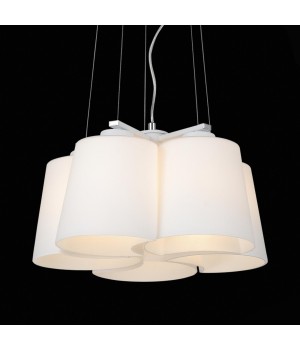 SL543.503.05 Люстра подвесная ST-Luce Серебристый/Белый E27 5*60W CHIELLO-foto3