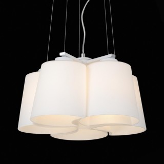 SL543.503.05 Люстра подвесная ST-Luce Серебристый/Белый E27 5*60W CHIELLO-foto3