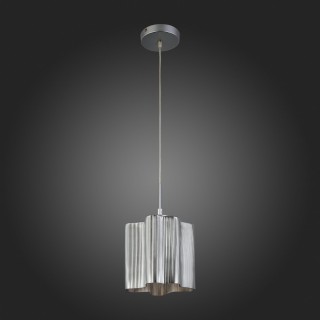 SL117.703.01 Светильник подвесной ST-Luce Серебристый/Дымчатый E27 1*60W ONDE-foto8
