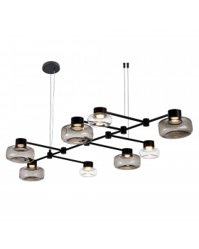 SL6005.403.08 Светильник подвесной ST-Luce Черный/Дымчатый, Прозрачный LED 8*3W 3000K Vallo-foto14