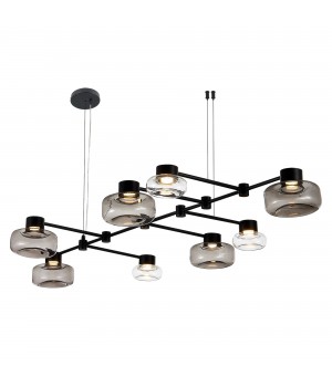 SL6005.403.08 Светильник подвесной ST-Luce Черный/Дымчатый, Прозрачный LED 8*3W 3000K Vallo-foto14