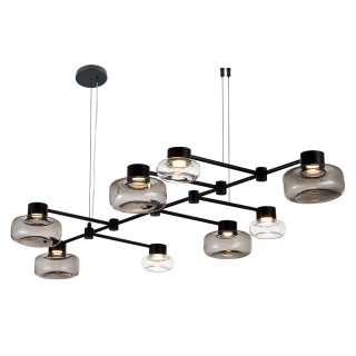 SL6005.403.08 Светильник подвесной ST-Luce Черный/Дымчатый, Прозрачный LED 8*3W 3000K Vallo-foto14