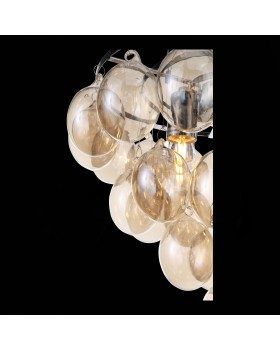 SL432.203.05 Светильник подвесной ST-Luce Хром/Коньячный E27 5*60W SOSPIRO-foto9