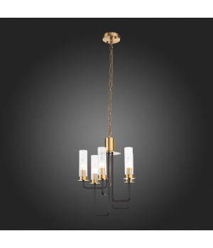 SL336.303.05 Люстра подвесная ST-Luce Коричневый, Бронза/Бежевый E14 5*60W DELAVERA-foto11