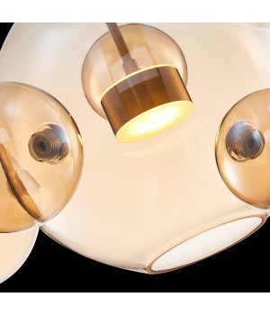 SL1133.313.01 Светильник подвесной ST-Luce Латунь/Коньячный LED 1*10W 3000K BOPONE-foto6