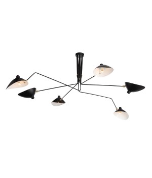 SL305.402.06 Люстра потолочная ST-Luce Черный/Черный, Белый E27 6*60W SPRUZZO-foto22