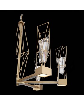 SL815.203.06 Люстра подвесная ST-Luce Матовое золото/Матовое золото, Прозрачный LED 6*8W 4000K PROGETTO-foto10