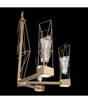 SL815.203.06 Люстра подвесная ST-Luce Матовое золото/Матовое золото, Прозрачный LED 6*8W 4000K PROGETTO-foto10