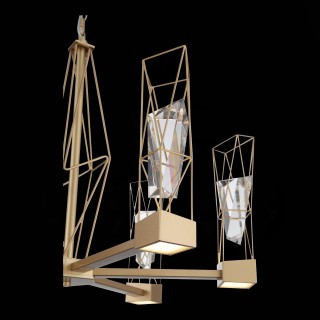 SL815.203.06 Люстра подвесная ST-Luce Матовое золото/Матовое золото, Прозрачный LED 6*8W 4000K PROGETTO-foto10