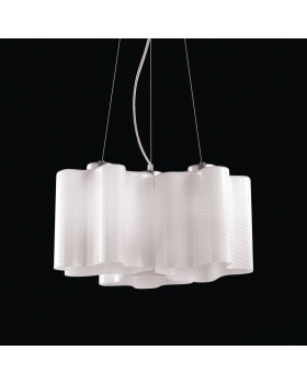 SL117.503.03 Люстра подвесная ST-Luce Серебристый/Белый с полосками E27 3*60W ONDE-foto3