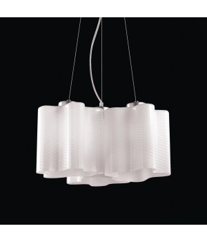 SL117.503.03 Люстра подвесная ST-Luce Серебристый/Белый с полосками E27 3*60W ONDE-foto3