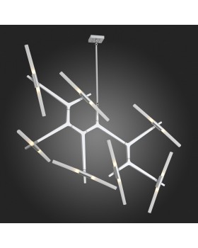 SL947.102.14 Люстра потолочная ST-Luce Серебристый/Белый G9 14*5W LACONICITA-foto4
