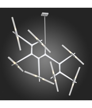 SL947.102.14 Люстра потолочная ST-Luce Серебристый/Белый G9 14*5W LACONICITA-foto4