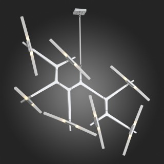 SL947.102.14 Люстра потолочная ST-Luce Серебристый/Белый G9 14*5W LACONICITA-foto4
