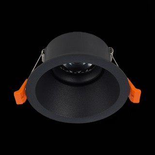 ST207.408.01 Св-к встр. Мат. черный GU10 1*50W  D103xH52 220V Без ламп GROSI-foto5