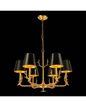 SL1123.203.06 Люстра подвесная ST-Luce Латунь/Черный, Золотистый E14 6*40W VELOSSA-foto4