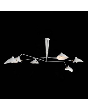 SL305.502.06 Люстра потолочная ST-Luce Белый/Белый E27 5*60W SPRUZZO-foto13