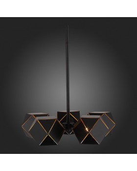 SL258.402.05 Люстра потолочная ST-Luce Черный/Черный, Золото E14 5*40W ENIGMA-foto6